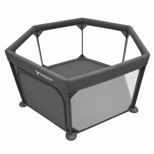 Дитячий манеж Velano шестикутний Star, grey (46162) изображение 1