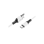 Дата кабель USB 2.0 AM to USB-C 1.0m 3A silicone white BOROFONE (6974443384796) - зменшене зображення 1
