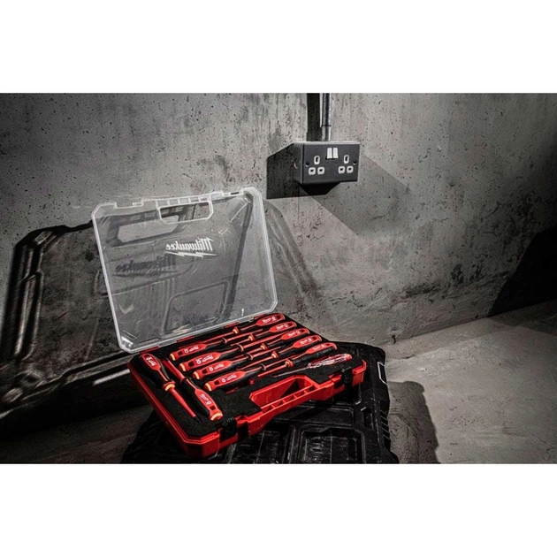 Набір викруток Milwaukee тригранних VDE SL/PH/PZ/T + тестер напруги, 12 шт (4932479095) - picture 6
