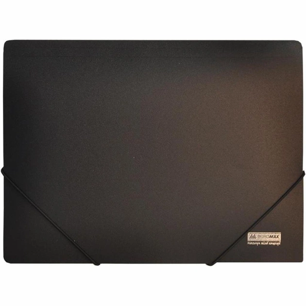 Папка на резинках Buromax А4, JOBMAX, black (BM.3911-01) - изображение 1