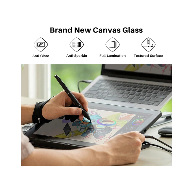 Графический планшет Huion Kamvas 13 Gen 3 Black + рукавичка (GS1333) - изображение 3