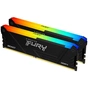 Модуль пам'яті для комп'ютера DDR4 32GB (2x16GB) 3733 MHz Beast Black RGB Kingston Fury (ex.HyperX) (KF437C19BB12AK2/32) - зменшене зображення 4