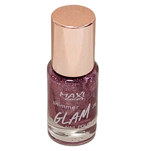 Лак для нігтів Maxi Color Shimmer Glam Nail Polish 04 (4823097122679) - picture 1