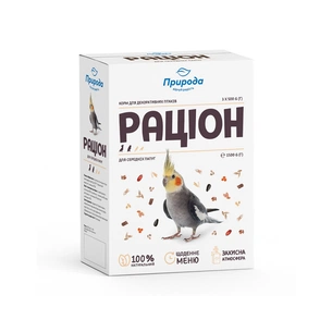Корм для птахів Природа Раціон для середніх папуг 1.5 кг (4820157400814) зображення 1