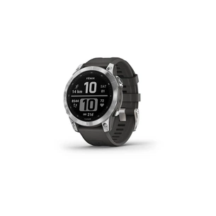 Смарт-годинник Garmin fenix 7, Silver w/ Graphite Band, GPS (010-02540-01) зображення 1