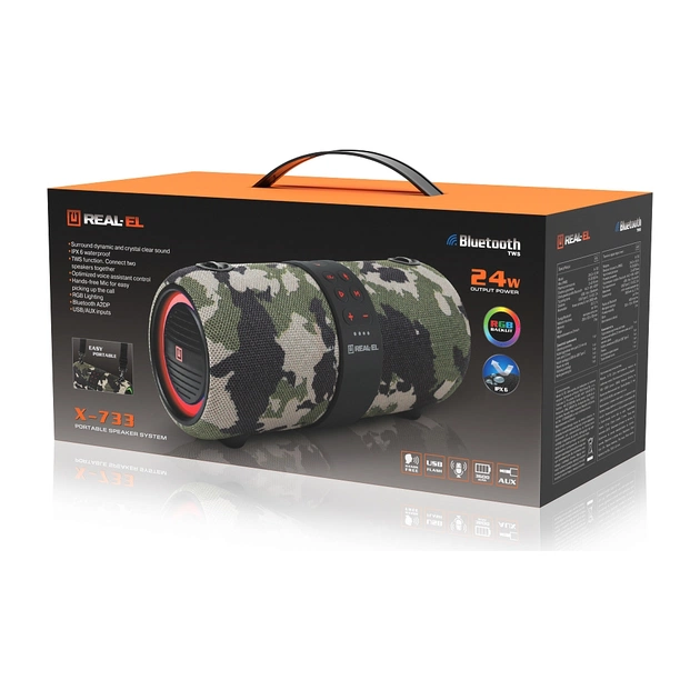 Акустична система REAL-EL X-733 Сamo (EL121600020) - picture 12