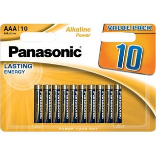 Батарейка Panasonic AAA LR03 Alkaline Power * 10 (LR03REB/10BW) зображення 1
