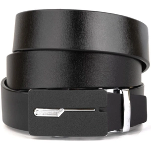 Ремінь Vintage Чоловічий з матовою пряжкою Чорний (20335) зображення 1
