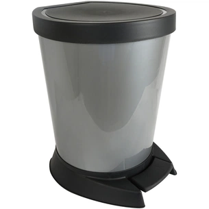 Контейнер для сміття Алеана З педаллю Сірий 18 л (алн 124066/сірий) зображення 1