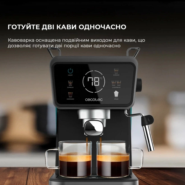 Ріжкова кавоварка еспресо Cecotec Power Espresso 20 ColdBrew Touch (CCTC-00269) - зображення 7