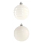 Ялинкова іграшка Chomik пластикові кулькикомпл. 6 шт, 8см, молочні (5900779877290) - preview 2