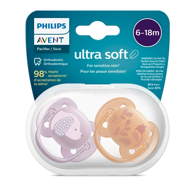 Пустушка Philips AVENT Ultra Soft ультрам'яка 6-18 міс 2 шт (SCF091/18) - picture 3