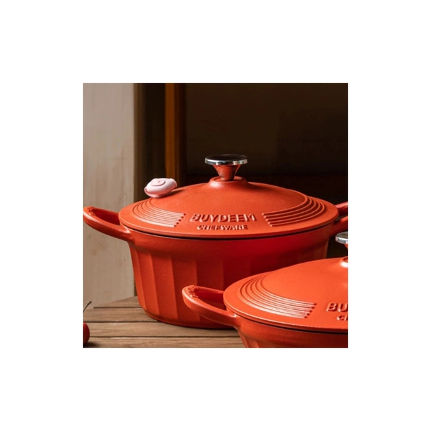 Гусятниця Buydeem CP541 Koi Red чавунна емальована 1.8 л (CP541-KR) - picture 7