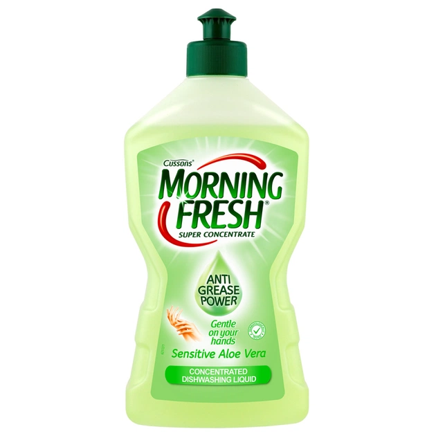 Засіб для ручного миття посуду Morning Fresh Sensitive Aloe Vera 450 мл (5900998022983) - зображення 1