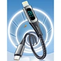 Дата кабель USB-C to Lightning 1.0m 20W Digital Display black Essager (EXCTL-YD01) - зменшене зображення 9