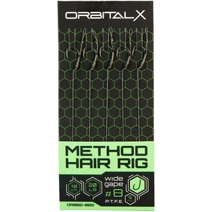 Повідець OrbitalX Method Hair Rig Wide Gape 6 20lb 10cm (5шт/уп) camo (694.00.02) зображення 1