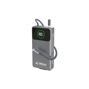 Батарея універсальна Dudao K31Pro 20000mAh 45W PD, QC, with built-in USB-C/Lightning cables (6977196682010) зображення 1