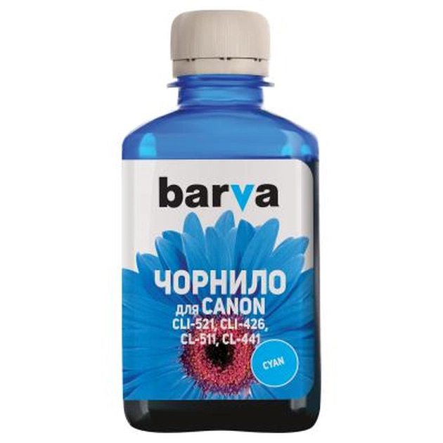 Чорнило Barva CANON CLI-521/CL-511 180г CYAN (C521-057) - зображення 1