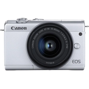 Цифровий фотоапарат Canon EOS M200 + 15-45 IS STM White (3700C032) зображення 1