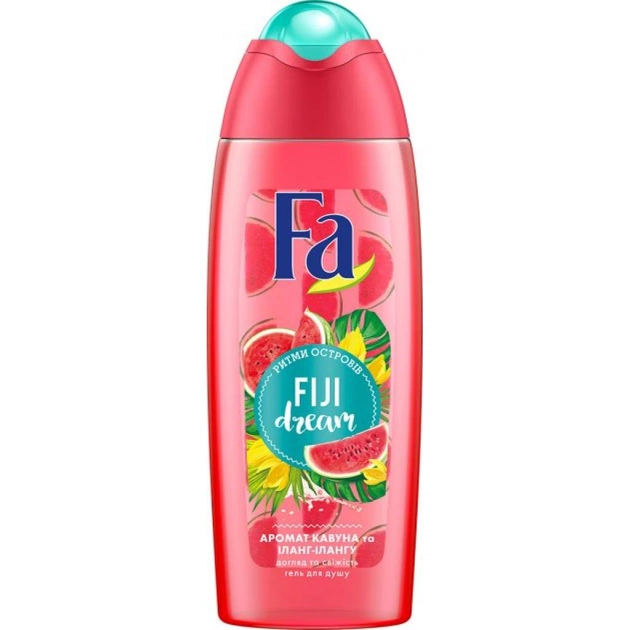 Гель для душу Fa Ритми островів Fiji Dream Аромат кавуна й іланг-ілангу 250мл (4015100201017) - изображение 1