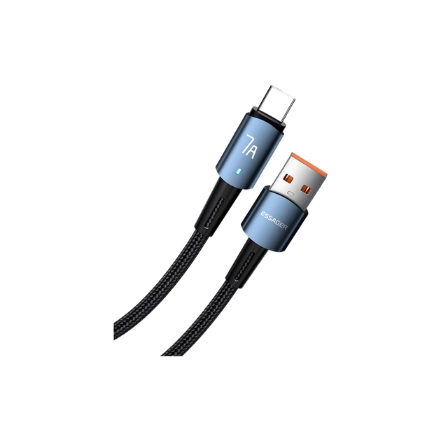 Дата кабель USB 2.0 AM to USB-C 2.0m 100W blue Essager (EXC7A-CGA03-P) - зображення 1