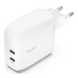 Зарядний пристрій Belkin 30W 2хUSB-С PD PPS white (WCB010VFWH) - зменшене зображення 1