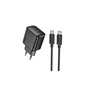 Зарядное устройство HOCO CS24A USB-C PD25W + cable USB-C to USB-C black (6942007639774) - уменьшенное изображение 1