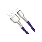 Дата кабель USB 2.0 AM to Lightning 2.0m 2.4A metal purple Baseus (CALJK-B05) - зменшене зображення 2