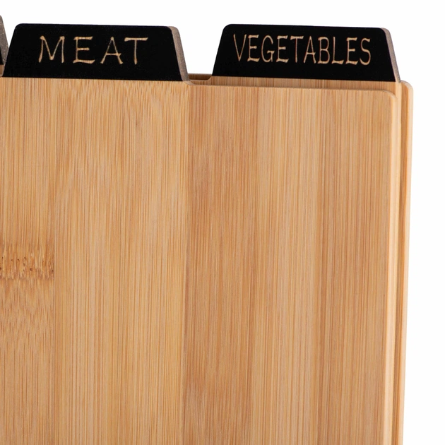 Дошка для нарізання Ardesto Midori, Набір 3шт, 23.5х7.5х27см, бамбук, метал (AR1427B) - picture 4