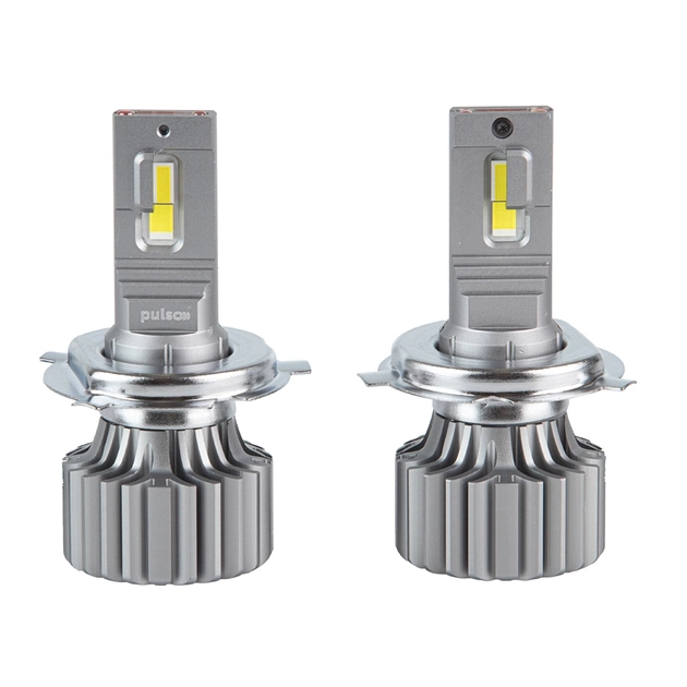 Автолампа PULSO LED-chips OEM PHILIPS Flip chip/9-16V/2*70W/8500Lm/6500K (N1-H4) - изображение 1