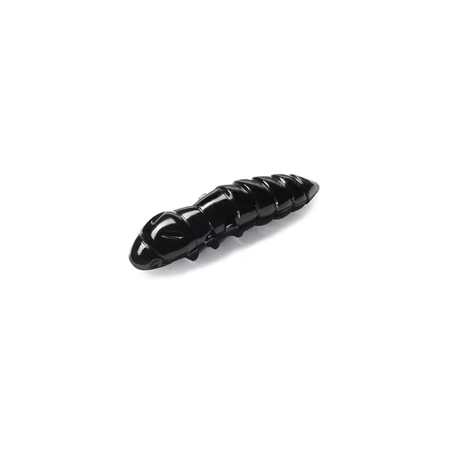 Силікон рибальський FishUP Pupa 1.2" 101 - Black, cheese taste (10шт/уп) (1864.03.52) - зображення 1