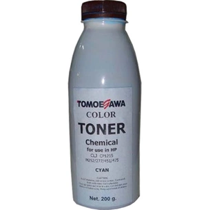 Тонер HP CLJ CP1215/M252/277/451/475 Chemical (200г) Cyan Tomoegawa (THP1215C200) зображення 1