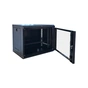 Шафа настінна GEAR 9U 19'' 600x600x450 мм, + полка 19", black (GWMSN-9U-600-600) - зменшене зображення 4