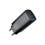 Зарядний пристрій Gembird USB-A + 2xType-C (PD18W + QC3.0 27W) black (TA-UC-PDQC65-01-BK) - зменшене зображення 2