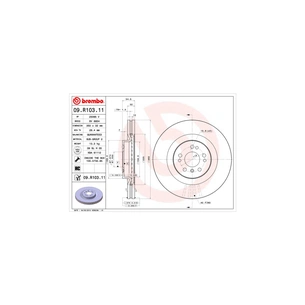 Гальмівний диск Brembo 09.R103.11 зображення 1