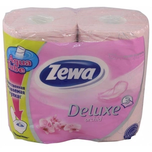 Туалетний папір Zewa Deluxe 3-шаровий Орхідея Рожевий 4 шт (7322540568745) зображення 1