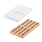 Форма для шоколаду Silikomart Kit Bar Duna для батончика 128x33 h14 мм, 115x20 h13 мм 8х57 мл (CH016 - KIT BAR DUNA) - зменшене зображення 1