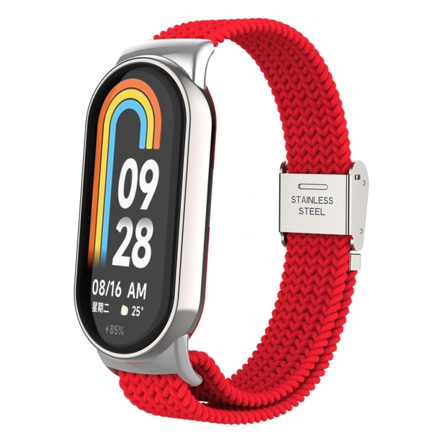 Ремінець до фітнес браслета Armorstandart Braided Solo Loop для Xiaomi Mi Band 8 Red (ARM69927) - изображение 1