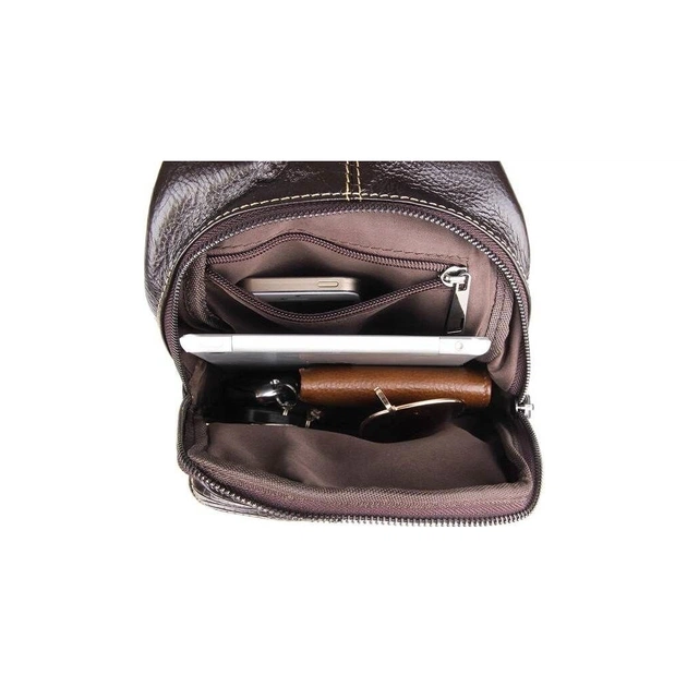 Сумка Vintage З натуральної шкіри Коричнева (14559) - зображення 11