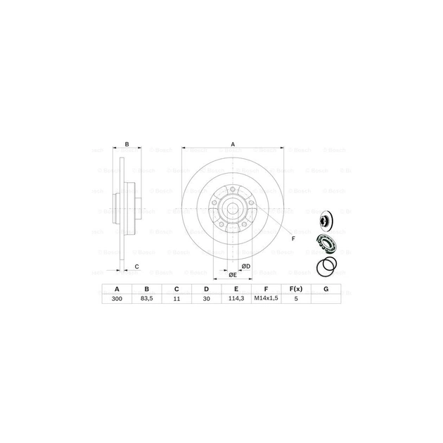 Тормозной диск Bosch 0 986 479 445 - изображение 5