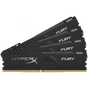 Модуль пам'яті для комп'ютера DDR4 64GB (4x16GB) 3200 MHz Fury Black Kingston Fury (ex.HyperX) (HX432C16FB3K4/64) - зменшене зображення 3
