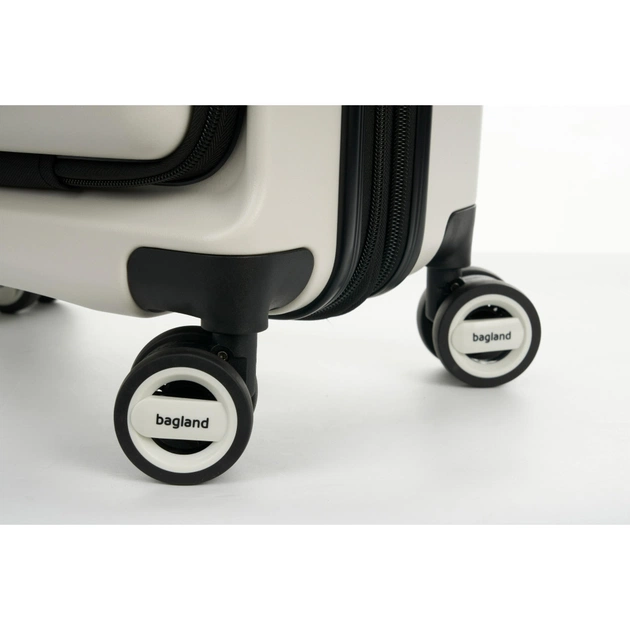 Валіза Bagland маленька 40 л біла (1140721769) - зображення 10