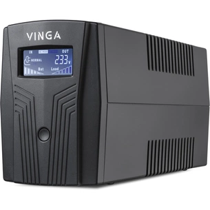 Пристрій безперебійного живлення Vinga LCD 600VA plastic case with USB (VPC-600PU) изображение 1