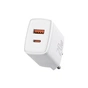 Зарядний пристрій Baseus Compact Quick Charger U+C 20W EU White (CCXJ-B02) - зменшене зображення 1