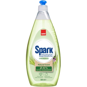 Засіб для ручного миття посуду Sano Spark Лемонграс 500 мл (7290102993376) изображение 1