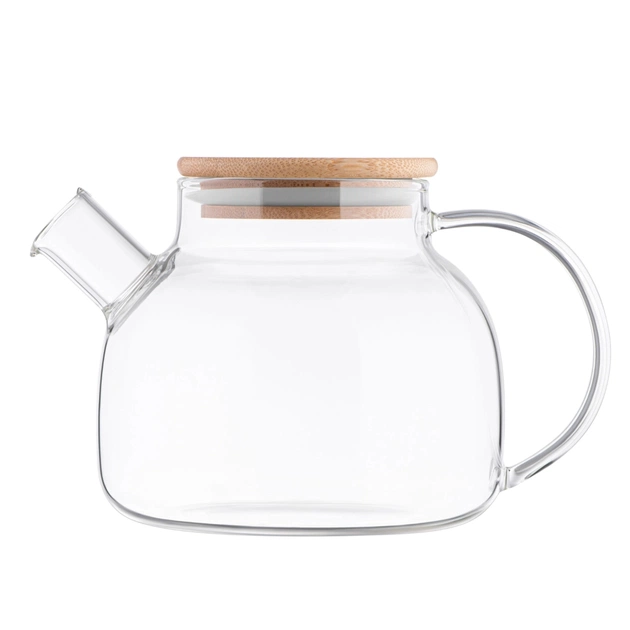 Заварник Ardesto Gemini боросилікатне скло бамбук прозорий 1000мл (AR3010GBM) - picture 1