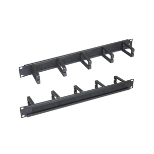 Кабельний організатор 19" 1U 5 кілець, односторонній, зі щіткою Zpas (T-SO-900-008) зображення 1