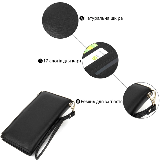 Кошелек ST Leather Черный (19373) - изображение 4