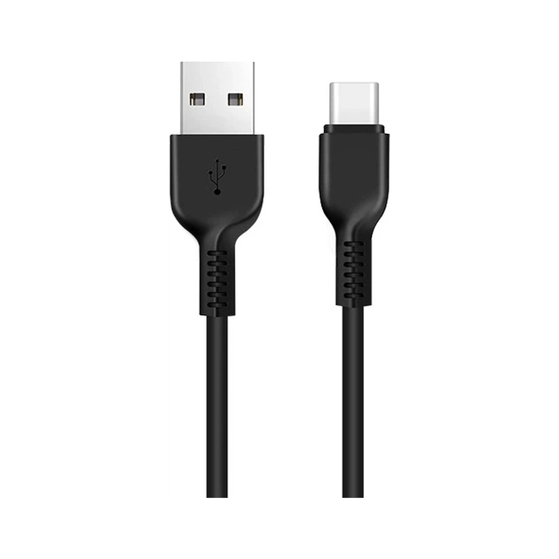 Дата кабель USB 2.0 AM to USB-C 2.0m 3A X20 black HOCO (6957531068907) - зображення 1