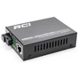 Медіаконвертер RCI 1G, 20km, SC, RJ45, Tx 1550nm standart size metal case (RCI502W-GE-20-B) - зменшене зображення 2